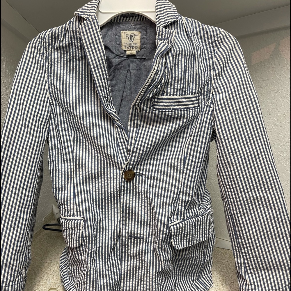 Jacket and shorts Landsend- seersucker look!